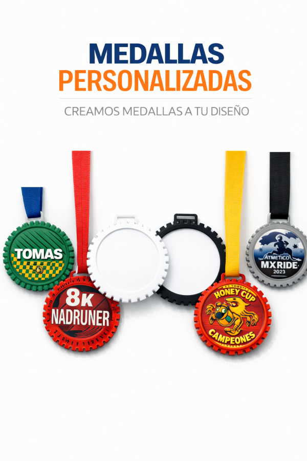 Medalla Impresión 3D Personalizada